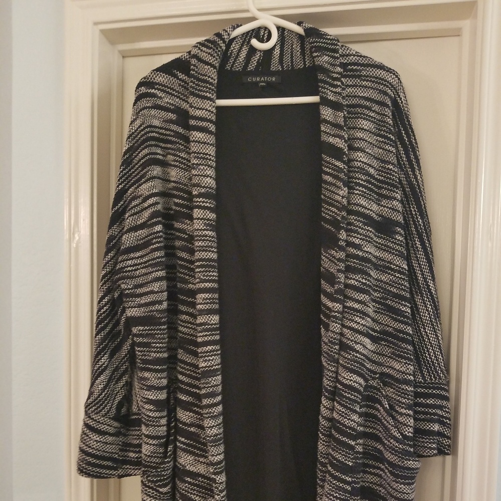 Curator Oversized Cardigan/Coat - Marled Cotton